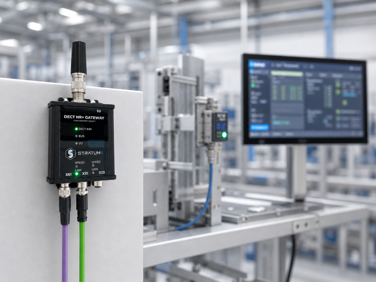 DECT NR+ Gateway industrial sensor communication